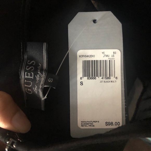 NWT Guess Black and White Stripe Dress - Picture 3 of 4